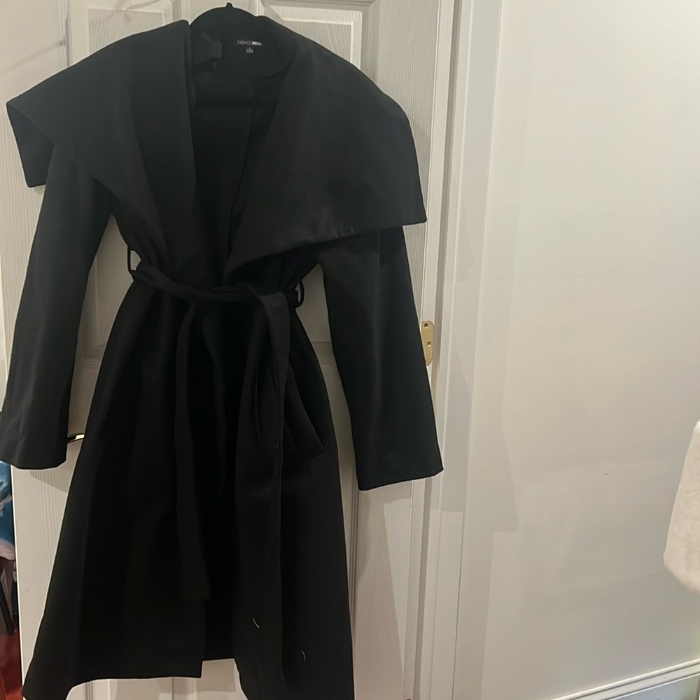 Black trench coat